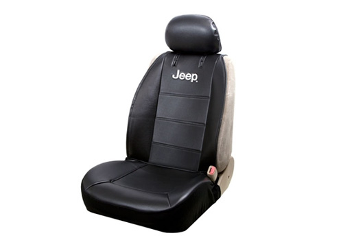Sideless Vinyl Seat Cover with Jeep Logo - Click Image to Close